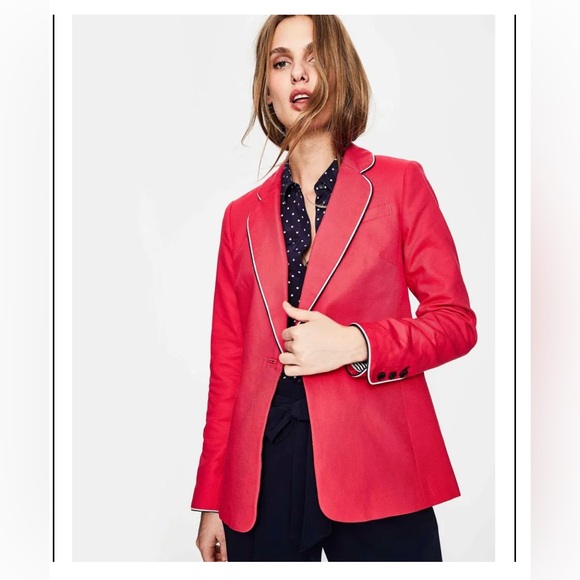 BODEN Lilah cotton blazer size 6 - Picture 2 of 8